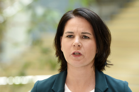 Pressestatement mit Annalena Baerbock in Berlin