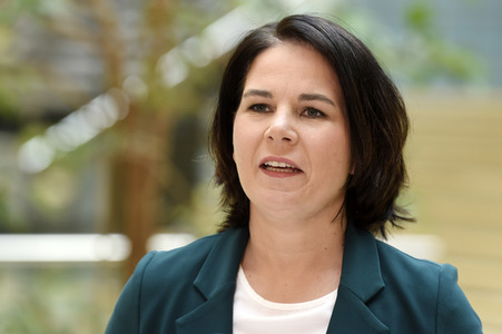 Pressestatement mit Annalena Baerbock in Berlin