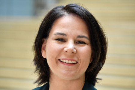 Pressestatement mit Annalena Baerbock in Berlin