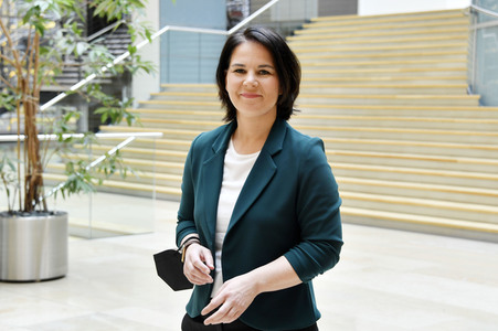 Pressestatement mit Annalena Baerbock in Berlin
