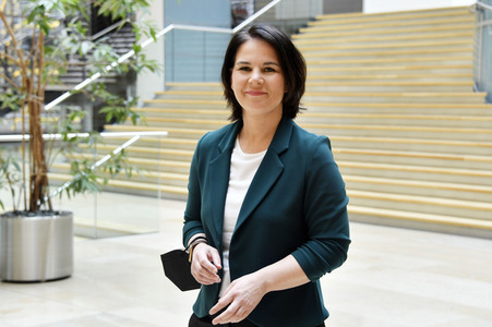 Pressestatement mit Annalena Baerbock in Berlin