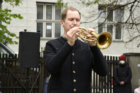 Aktion 'Paukenschlag gegen die Einsamkeit' in München