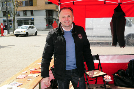 1. Mai Kundgebung der Partei Die Linke in Dresden