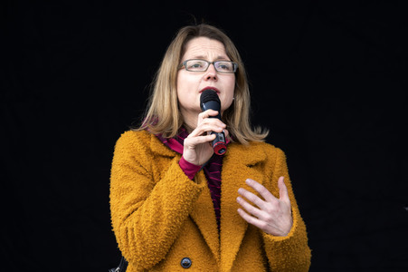 1. Mai Kundgebung der Partei Die Linke in Dresden