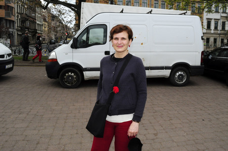 1. Mai Kundgebung der Partei Die Linke in Dresden
