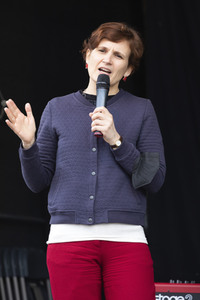 1. Mai Kundgebung der Partei Die Linke in Dresden
