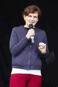 1. Mai Kundgebung der Partei Die Linke in Dresden