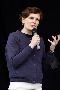 1. Mai Kundgebung der Partei Die Linke in Dresden