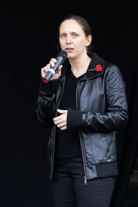 1. Mai Kundgebung der Partei Die Linke in Dresden