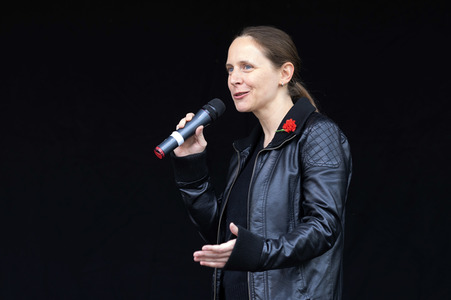 1. Mai Kundgebung der Partei Die Linke in Dresden