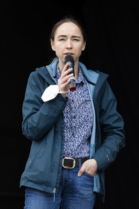 1. Mai Kundgebung der Partei Die Linke in Dresden