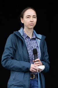 1. Mai Kundgebung der Partei Die Linke in Dresden