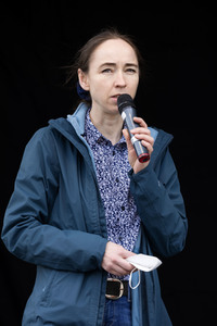 1. Mai Kundgebung der Partei Die Linke in Dresden