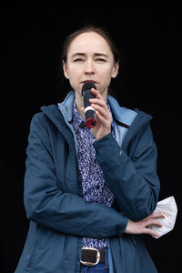 1. Mai Kundgebung der Partei Die Linke in Dresden