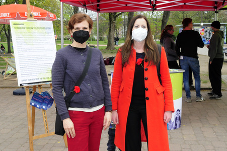 1. Mai Kundgebung der Partei Die Linke in Dresden
