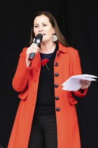 1. Mai Kundgebung der Partei Die Linke in Dresden