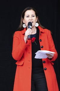 1. Mai Kundgebung der Partei Die Linke in Dresden