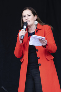 1. Mai Kundgebung der Partei Die Linke in Dresden