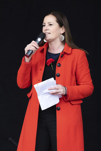 1. Mai Kundgebung der Partei Die Linke in Dresden