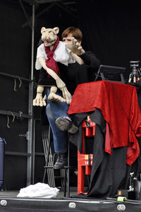 1. Mai Kundgebung der Partei Die Linke in Dresden
