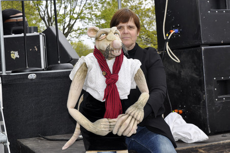 1. Mai Kundgebung der Partei Die Linke in Dresden