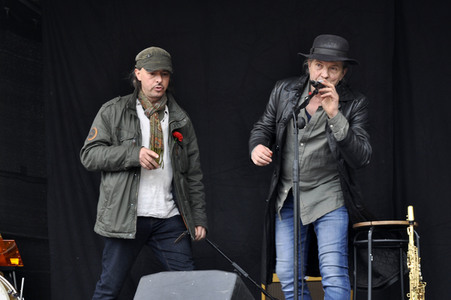 1. Mai Kundgebung der Partei Die Linke in Dresden