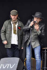 1. Mai Kundgebung der Partei Die Linke in Dresden