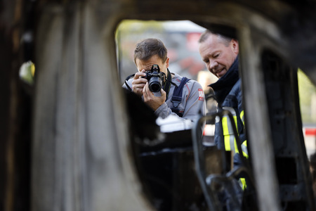 Willi Herrens abgebrannter Foodtruck in Frechen