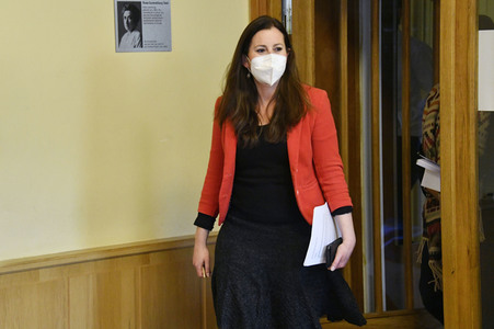 Pressekonferenz der Partei Die Linke zu aktuellen politischen Themen in Berlin