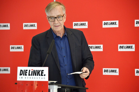 Pressestatement der Partei Die Linke in Berlin