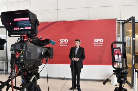 Pressestatement der SPD in Berlin