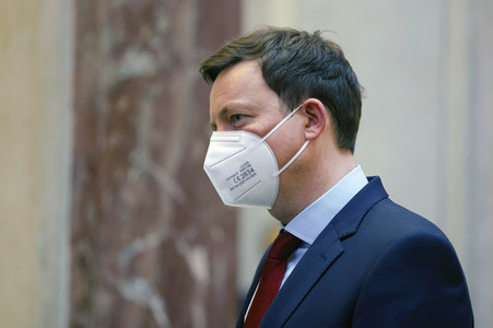 Fototermin mit Ronan Le Gleut im Bundesrat in Berlin