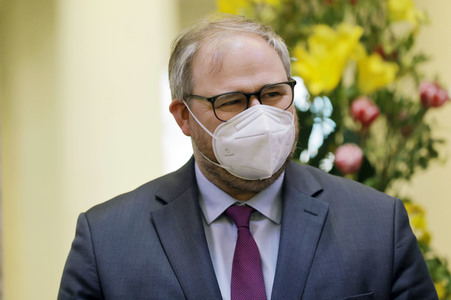 Fototermin mit Ronan Le Gleut im Bundesrat in Berlin