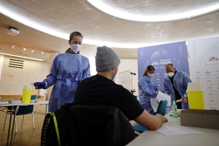 Sonderimpfaktion in der Ditib Moschee in Köln