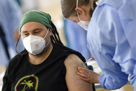 Sonderimpfaktion in der Ditib Moschee in Köln