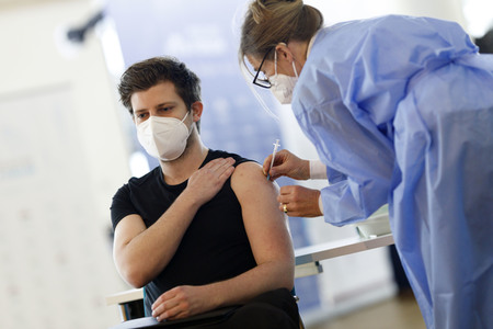 Sonderimpfaktion in der Ditib Moschee in Köln