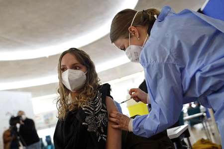 Sonderimpfaktion in der Ditib Moschee in Köln