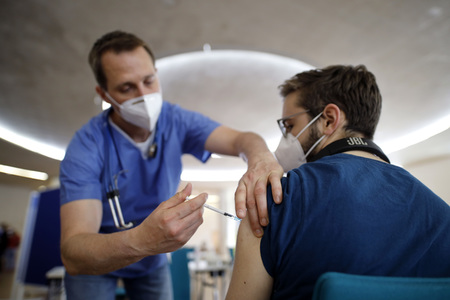Sonderimpfaktion in der Ditib Moschee in Köln