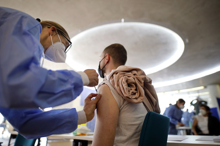 Sonderimpfaktion in der Ditib Moschee in Köln