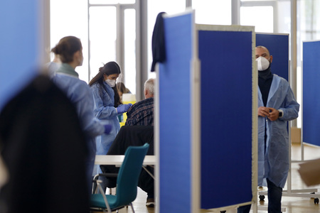Sonderimpfaktion in der Ditib Moschee in Köln
