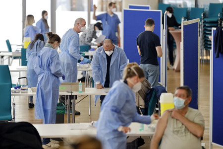 Sonderimpfaktion in der Ditib Moschee in Köln