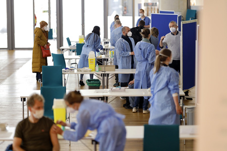 Sonderimpfaktion in der Ditib Moschee in Köln