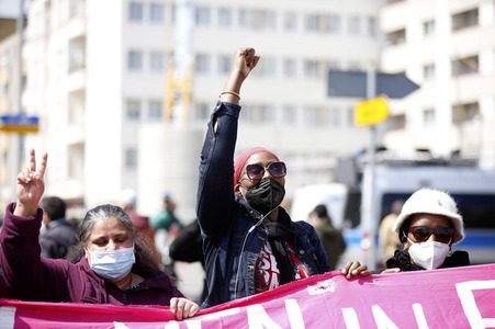 Demo gegen Gewaltübergriffe durch Polizisten in Berlin