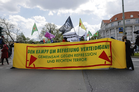 Demo gegen Gewaltübergriffe durch Polizisten in Berlin
