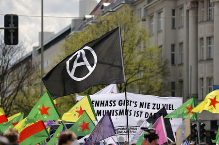 Demo gegen Gewaltübergriffe durch Polizisten in Berlin