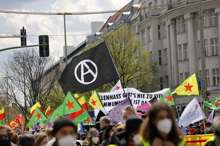 Demo gegen Gewaltübergriffe durch Polizisten in Berlin