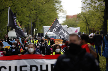 Demo gegen Gewaltübergriffe durch Polizisten in Berlin