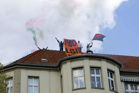 Demo gegen Gewaltübergriffe durch Polizisten in Berlin