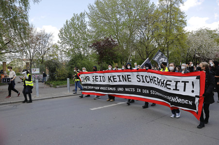 Demo gegen Gewaltübergriffe durch Polizisten in Berlin