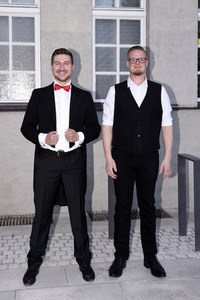 Christoph Baierl beim Streaming von 'Lebensfreude' in Haar